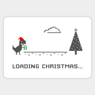 Loading Christmas T-Rex Offline Sticker